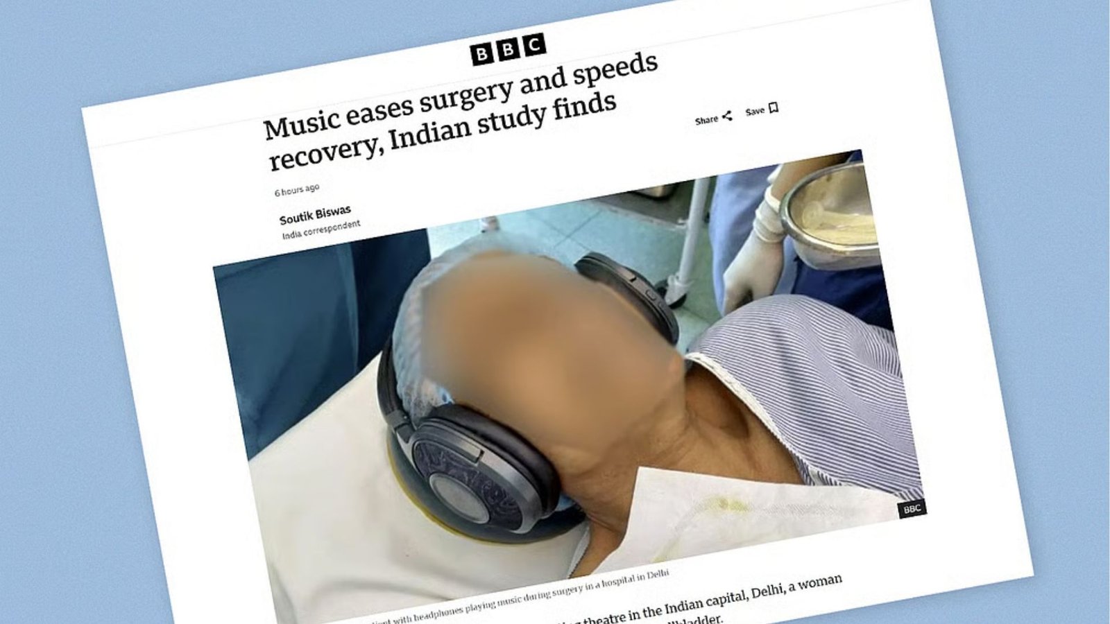 Music During Surgery Reduces Patient Stress and Speeds Recovery