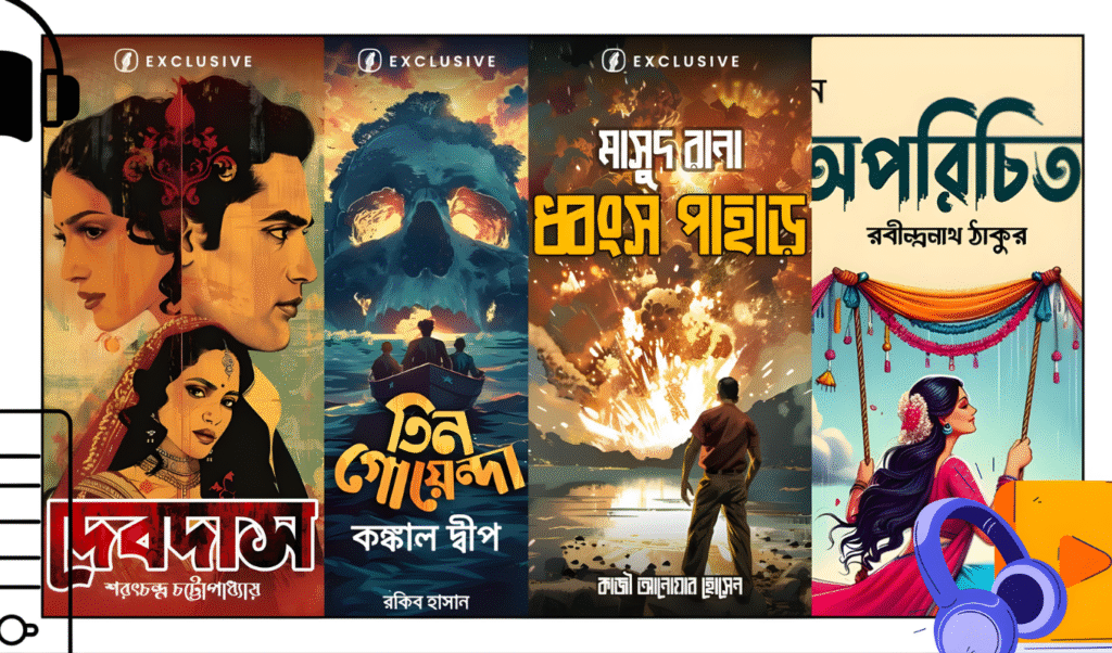 Shadhin Music Launches Audiobooks Featuring ‘Devdas’ and ‘Masud Rana’