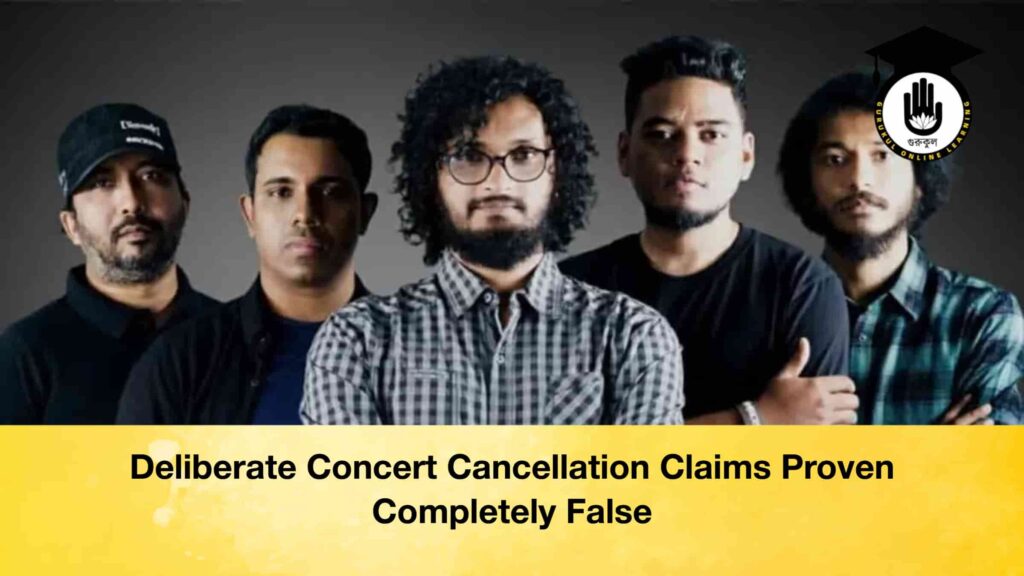 Deliberate Concert Cancellation Claims Proven Completely False
