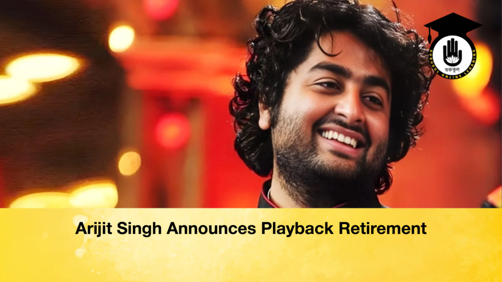 Arijit Singh Announces Playback Retirement Arijit Singh Announces Playback Retirement Arijit Singh Announces Playback Retirement