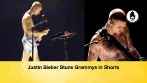 Justin Bieber Stuns Grammys in Shorts