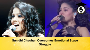 Sunidhi Chauhan Overcomes Emotional Stage Struggle Sunidhi Chauhan Overcomes Emotional Stage Struggle