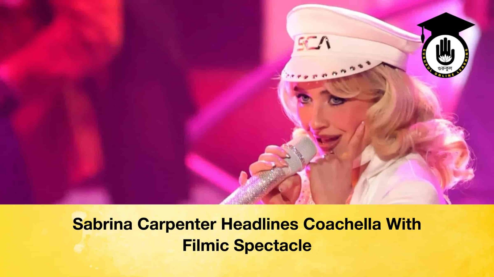 Sabrina Carpenter Headlines Coachella With Filmic Spectacle