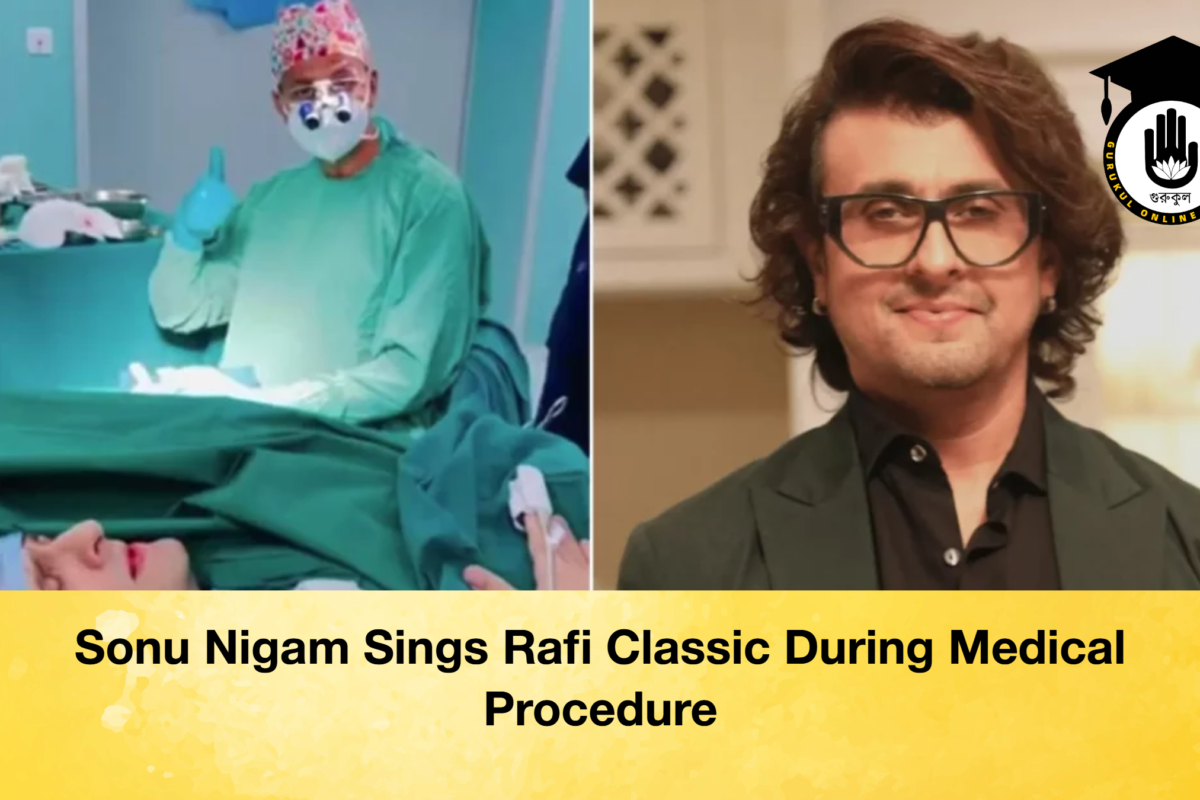 Sonu Nigam Sings Rafi Classic During Medical Procedure