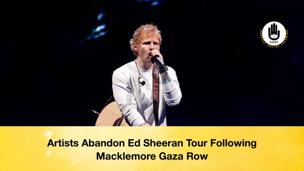 Artists Abandon Ed Sheeran Tour Following Macklemore Gaza Row Artists Abandon Ed Sheeran Tour Following Macklemore Gaza Row (2)Artists Abandon Ed Sheeran Tour Following Macklemore Gaza Row (2)