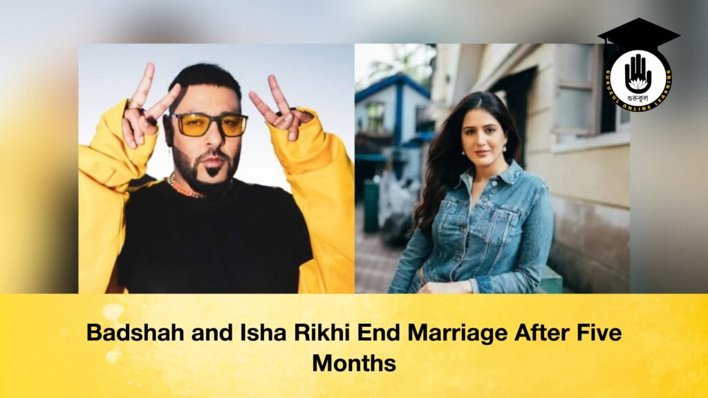 Badshah and Isha Rikhi End Marriage After Five Months Badshah and Isha Rikhi End Marriage After Five Months