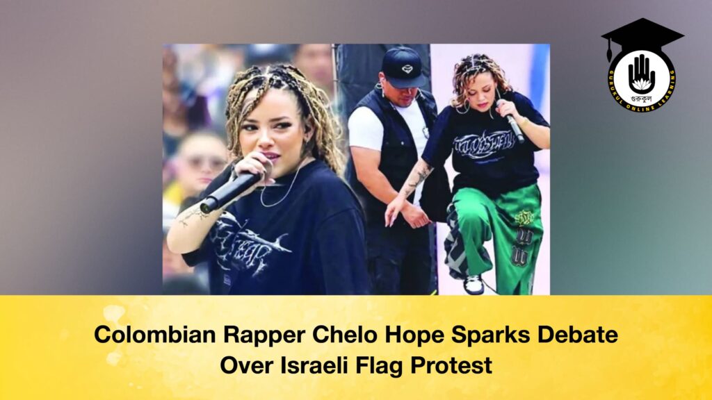 Colombian Rapper Chelo Hope Sparks Debate Over Israeli Flag Protest Colombian Rapper Chelo Hope Sparks Debate Over Israeli Flag Protest