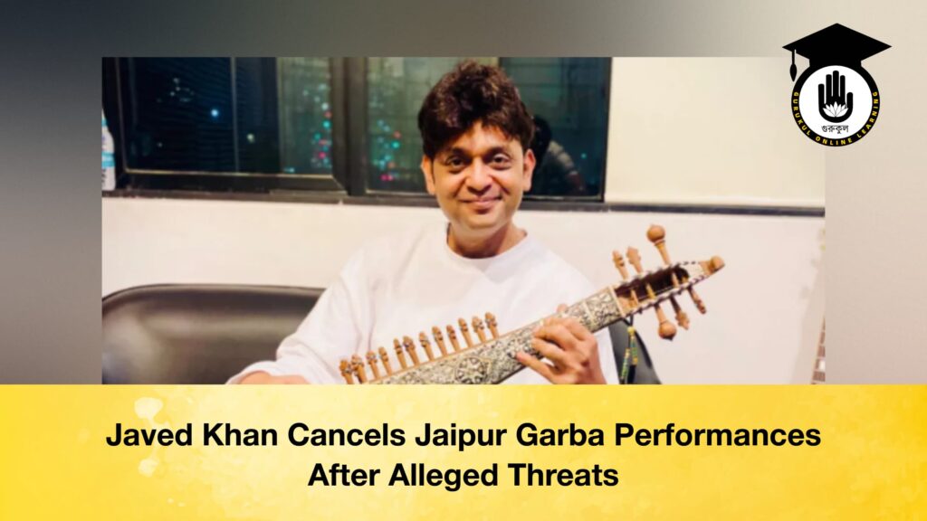Javed Khan Cancels Jaipur Garba Performances After Alleged Threats Javed Khan Cancels Jaipur Garba Performances After Alleged Threats